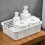 Rectangular Plastic Desktop Storage Basket, Space Saving, Stackable Bin for Snacks & Toys, L 9