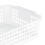 Rectangular Plastic Desktop Storage Basket, Space Saving, Stackable Bin for Snacks & Toys, L 4