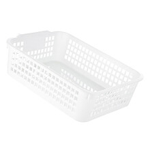 Cesta de almacenamiento para escritorio rectangular apilable L