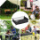 Under Table Storage Bag Mesh Basket Organizer Hangable Pouch Large Capacity Durable Straps Outdoor Camping Table 4