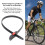 Cavo lucchetto per bici con password compatto - ABS e acciaio inossidabile 4
