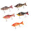 5 pièces de leurres multi-articulés - 7 segments, 134 g, boîte 1
