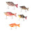 5 pièces de leurres multi-articulés - 7 segments, 134 g, boîte 13