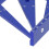 Righello goniometro 3D 22,5-90 in lega di alluminio blu 7