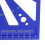 Righello goniometro 3D 22,5-90 in lega di alluminio blu 9
