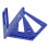 Righello goniometro 3D 22,5-90 in lega di alluminio blu 8