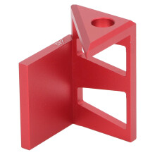 Règle marqueur à 45 degrés, outil de traçage en alliage d'aluminium rouge
