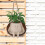 Pot de fleurs Swing Face - Taille 14 x 10,2 x 14 cm, résine 7
