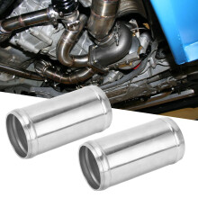 1 Paar Schlauchverbinder Rohrverbinder 50 mm Ausgezeichnete Abdichtung Festes Klemmen Hitzebeständiger Aluminiumlegierung Schlauchverbinder