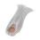 Perruque pour poupée 18,5–21 cm Gris argenté Partie centrale 11