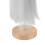 Perruque pour poupée 18,5–21 cm Gris argenté Partie centrale 9