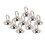 10 Stück Edelstahl-Tischnummernhalter, Silber 15