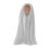 Perruque pour poupée 18,5–21 cm Gris argenté Partie centrale 13
