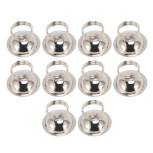 10 Stück Edelstahl-Tischnummernhalter, Silber