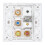 Piastra murale multimediale 3.5mm TV9.5 3RCA pannello AV 11
