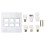 Piastra murale multimediale 3.5mm TV9.5 3RCA pannello AV 3