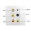 Piastra murale multimediale 3.5mm TV9.5 3RCA pannello AV 6