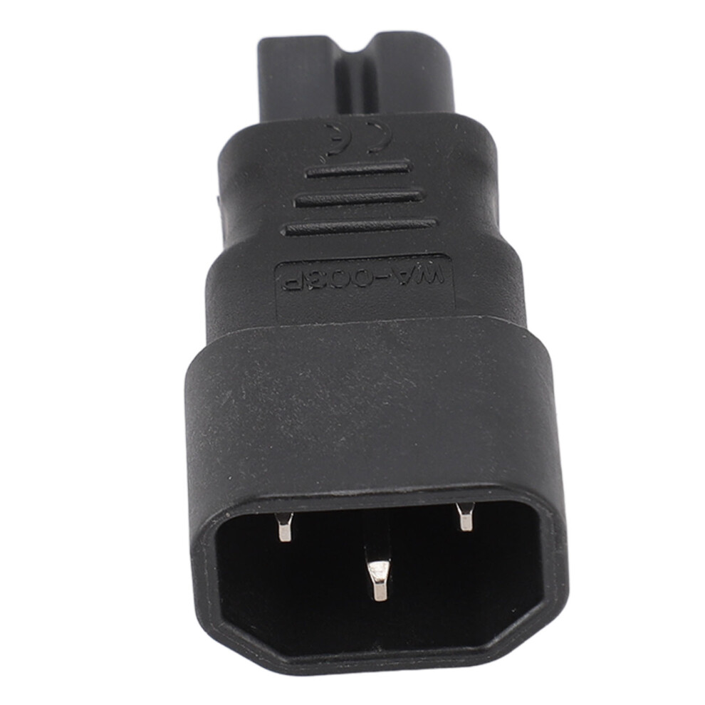 2Pcs Iec320 C14 To C7 Power Adapter, 125V 10A, Copper Pvc 5021335834066
