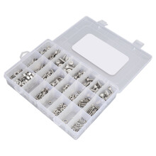 520 Stück Schrauben- und Muttern-Set M3-M6 Edelstahl silber