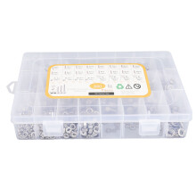 880 Stück Edelstahl-Schraubensatz M2-M5 Sechskantschrauben Box