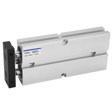 Doppelstangenzylinder Pneumatik Luft Doppelwirkend Aluminiumlegierung 20mm Bohrung 75mm Hub