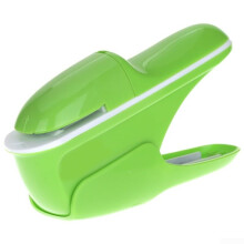 Space-Saving Stapler 79-Sheet Capacity, Staples-Free, Eco-Friendly Design, Green Color, Compact Office Tool