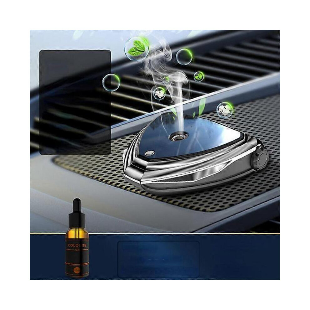 (V86 Silver)Car Home Air Freshener Diffuser Air Purifying Spray Car Interior