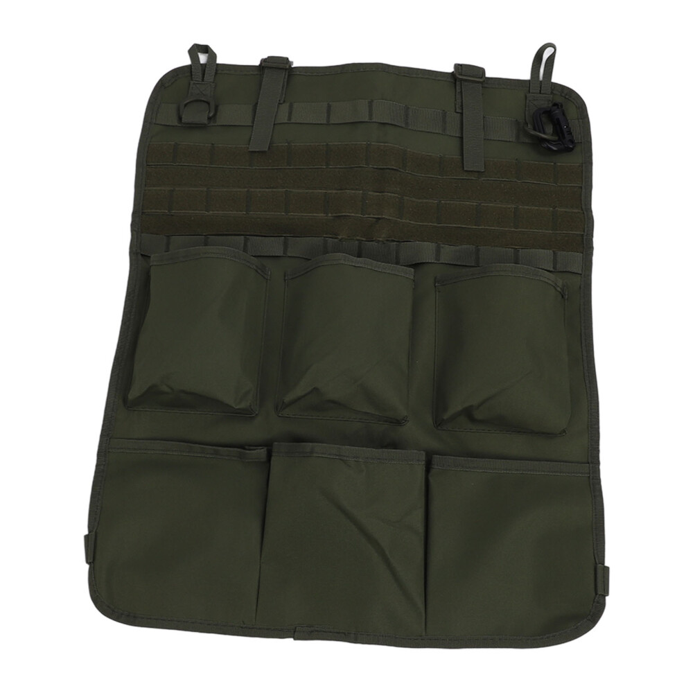 Car Back Seat Storage Bag, Nylon, Od Lightweight & Spacious Green 7891335836364