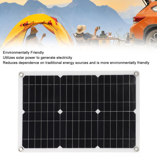Panel monocristalino semi-flexible negro de 18 V 20 W 2