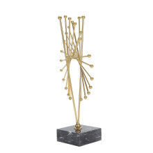 Elegante abstrakte Linie Metallornamente Eisen Marmor
