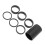 Aluminium-Headset-Abstandshalter, 7 Stück, 28,6 mm, Silber 12