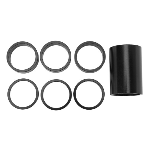 Aluminium-Headset-Abstandshalter, 7 Stück, 28,6 mm, Silber 2