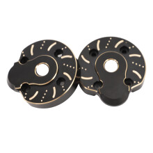 2 Stück Messing-Portalabdeckungen 110 g Schwarz Capra SCX10