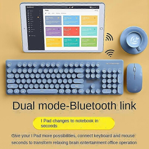 (A5)Rechargeable Wireless Keyboard and Mouse Set Notebook Keyboard 1