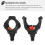Testa di supporto per canna da pesca, 2 pezzi, mascelle 4,5 cm, interno 2,2 cm 10