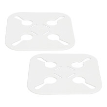 2pcs Anti Tangle Laundry Gadget, 10x10cm PP Quick Dry Wash Detangler
