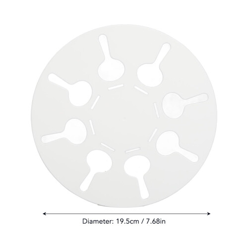 2 pezzi Detangler rotondo per lenzuola, in PP, diametro 19,5 cm 1
