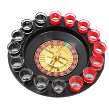 Trinkglas-Würfel-Set für Trinkspiele Endless Spaß Party-Shot-Trinkspiel mit 16 Trinkgläsern und 2 Metallkugeln