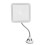 Bianco 5X ingrandimento LED specchio 2G 13 x 13 cm 3xAA 13