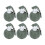 Set da 6 pezzi di granate giocattolo, 9 cm, 160 mAh, verde 14