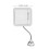Bianco 5X ingrandimento LED specchio 2G 13 x 13 cm 3xAA 2