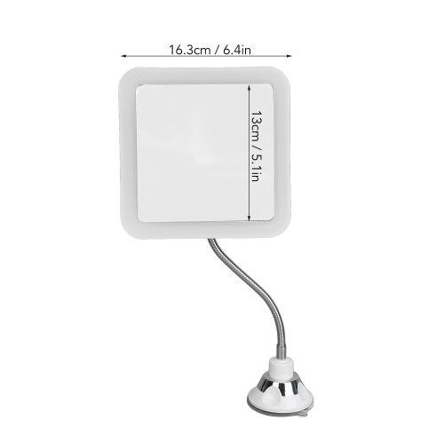 Bianco 5X ingrandimento LED specchio 2G 13 x 13 cm 3xAA 1