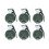 Set da 6 pezzi di granate giocattolo, 9 cm, 160 mAh, verde 16