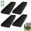 4PCS Black Downspout Splash Block Rain Gutter Extensions with 8 Fixing Nails 1