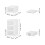 Collapsible Clear Shoe Storage Box, 3-Layer Stackable Organizer (19.5x25.5x34.5cm) 2