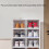 Collapsible Clear Shoe Storage Box, 3-Layer Stackable Organizer (19.5x25.5x34.5cm) 5