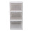 Collapsible Clear Shoe Storage Box, 3-Layer Stackable Organizer (19.5x25.5x34.5cm) 3
