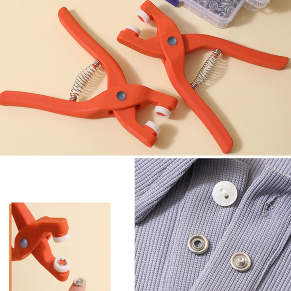 50 Sets Metal Snap Fasteners Kit With Press Tool For Diy Clothes Sewing 4951335846930