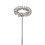 Mini mousseur à lait blanc laiteux 78g 35x214mm 10