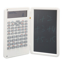 Taschenrechner mit Notizblock, tragbar, 10-stellige LCD-Anzeige, wissenschaftlicher Taschenrechner für Schule, Büro, Meetings und Familie,